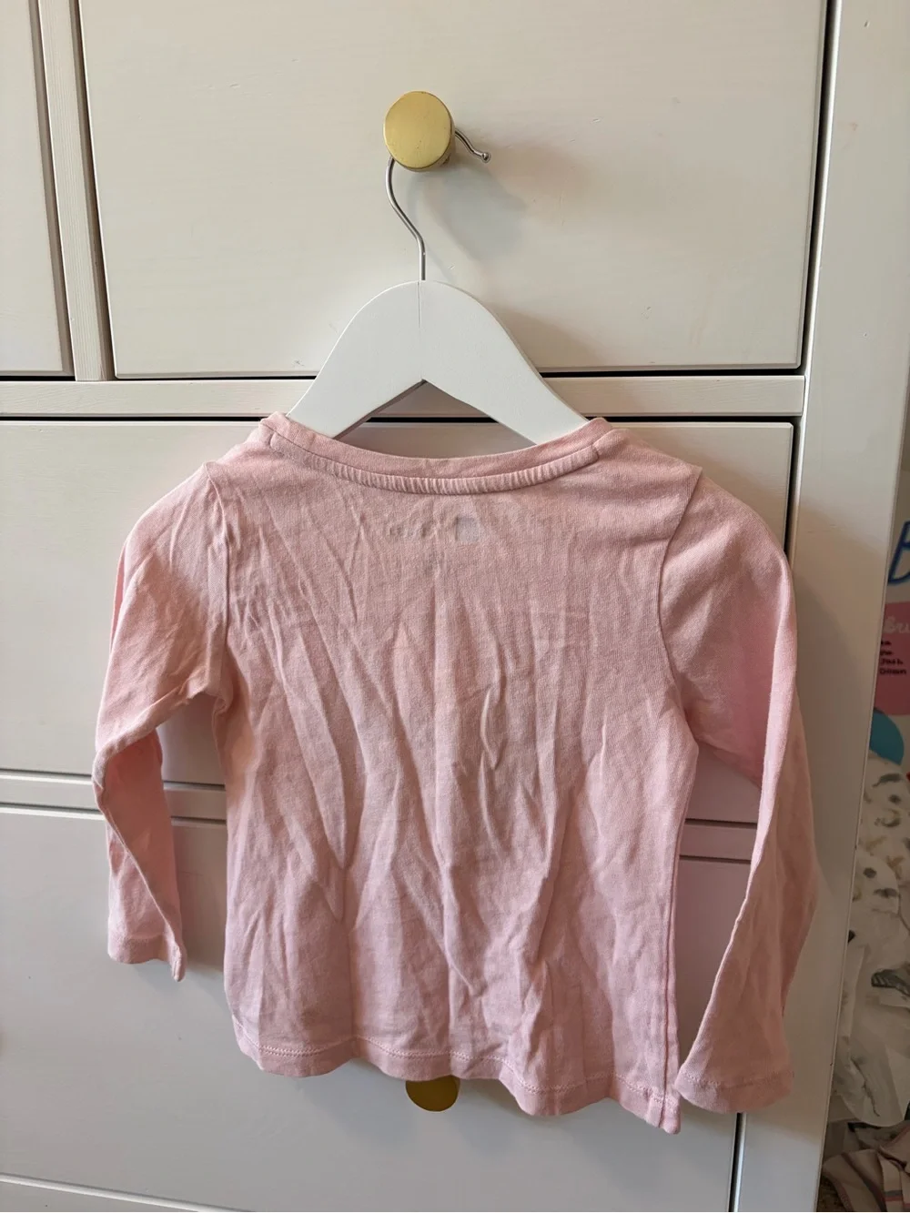 Baby Gap Disney Minnie Mouse Tee Girls Size 2 Pink Long Sleeve